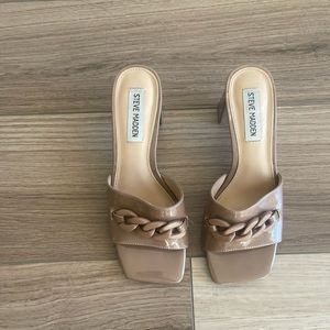 Steve Madden Beige Sandal Heels